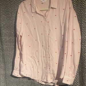 Pink button down